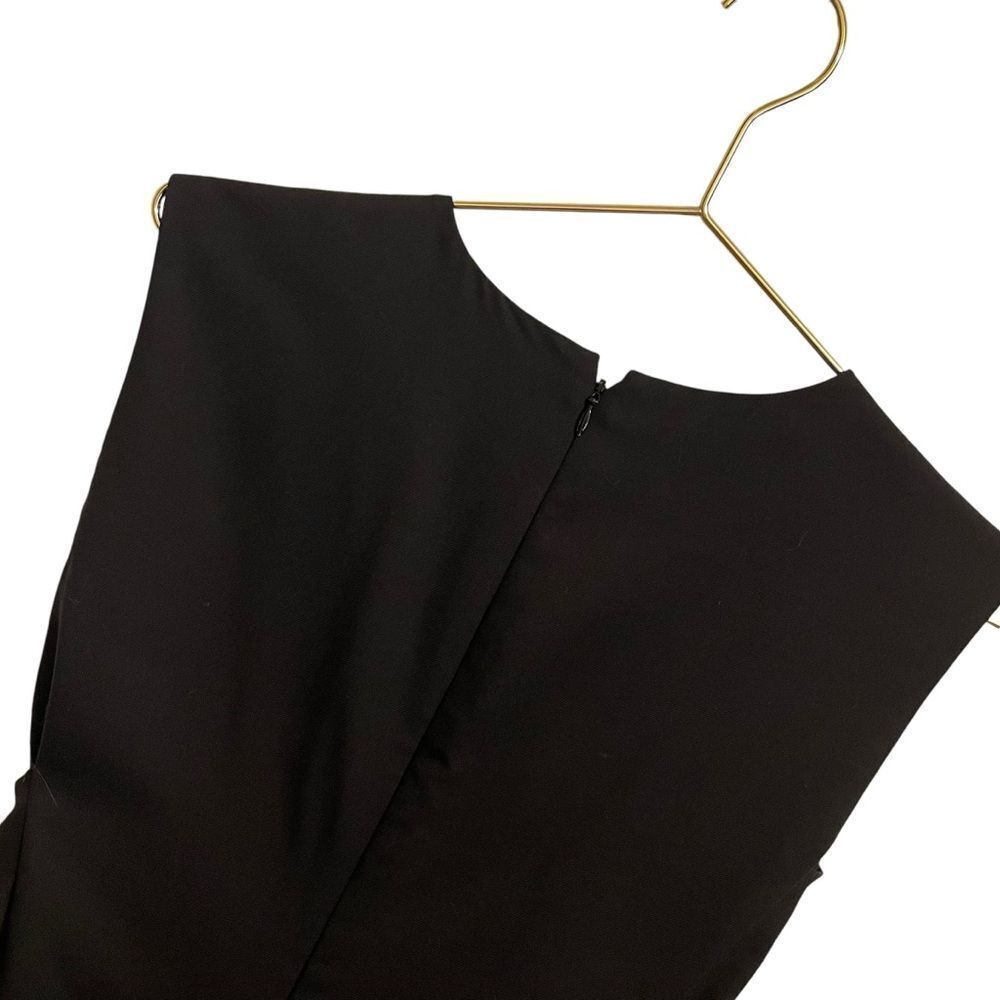 J. Crew Black Overtime Dress in Super Wool Sleeveless Size 00 - Picture 7 of 7